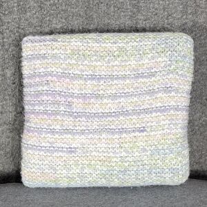 Project Linus Crochet Baby Blanket Throw Multicolored Handmade Hand Knit Afghan